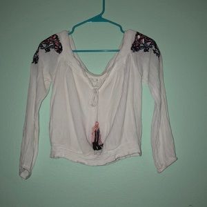 Off the shoulder long sleeve!